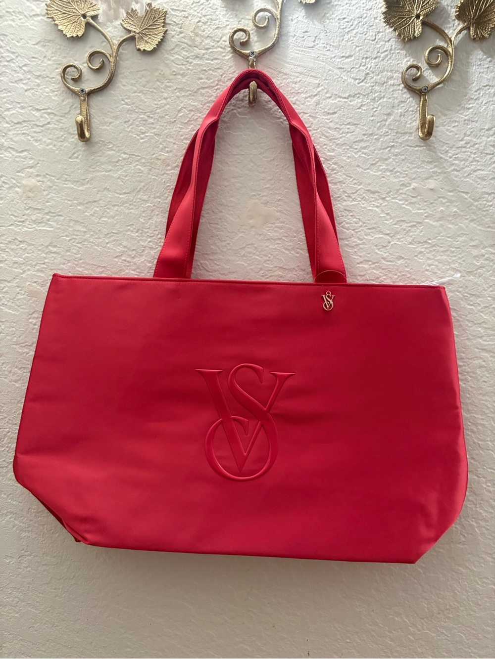 Victoria's Secret Bright Red Logo Tote